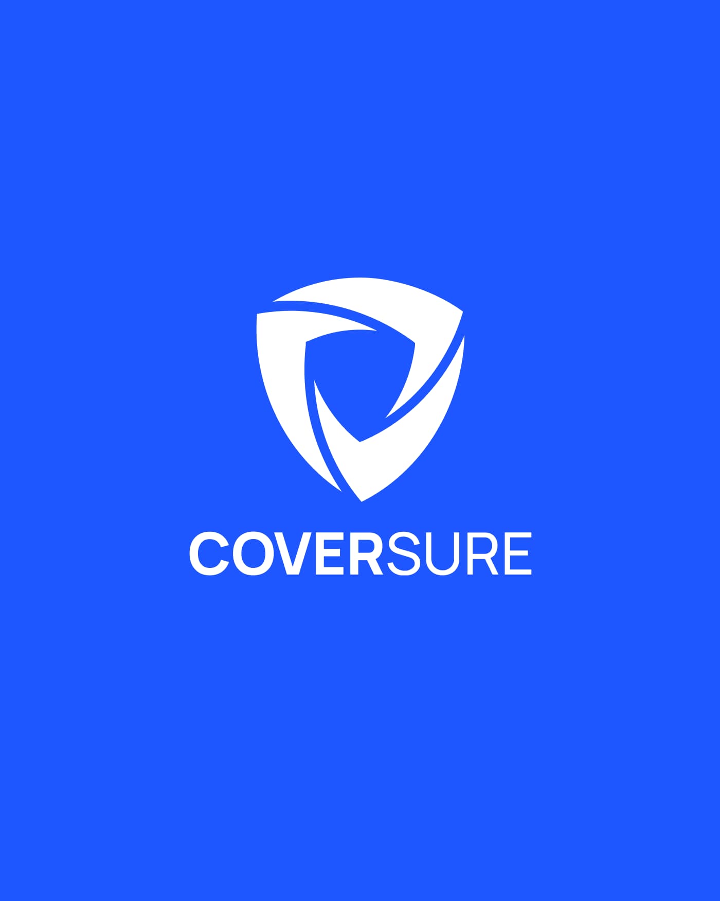 The CoverSure app's opening screen